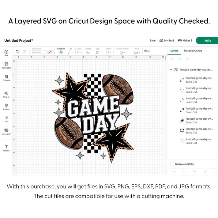 Football Game Day Svg Png 7313 Cricut