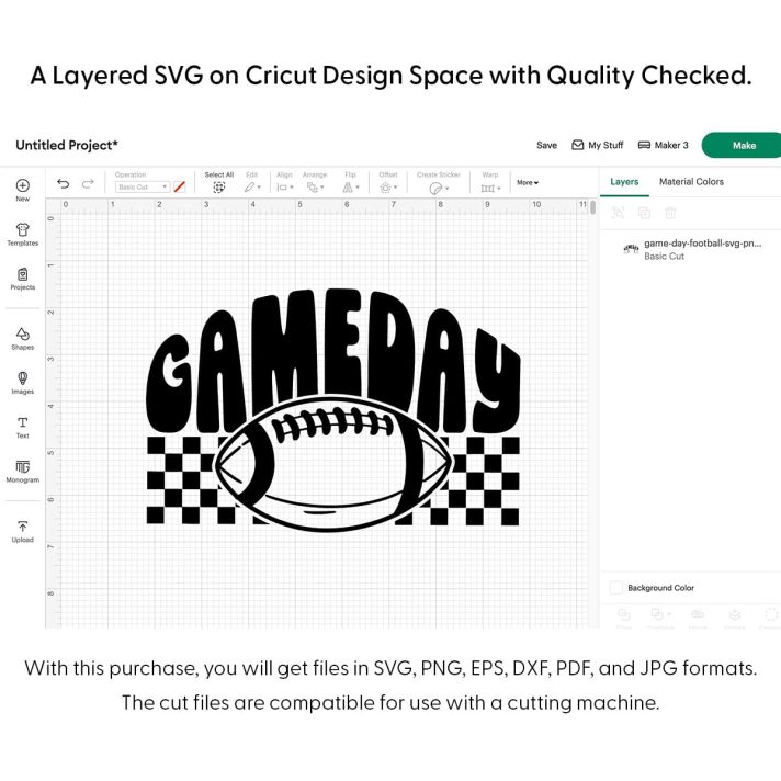 Game Day Football Svg Png 7297 Cricut