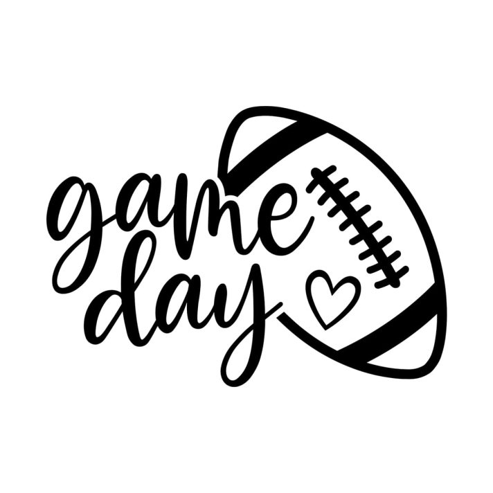 Game Day Love Football Svg Png 7283 A