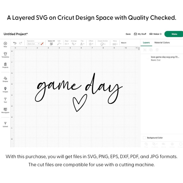 Love Game Day Svg Png 7298 Cricut