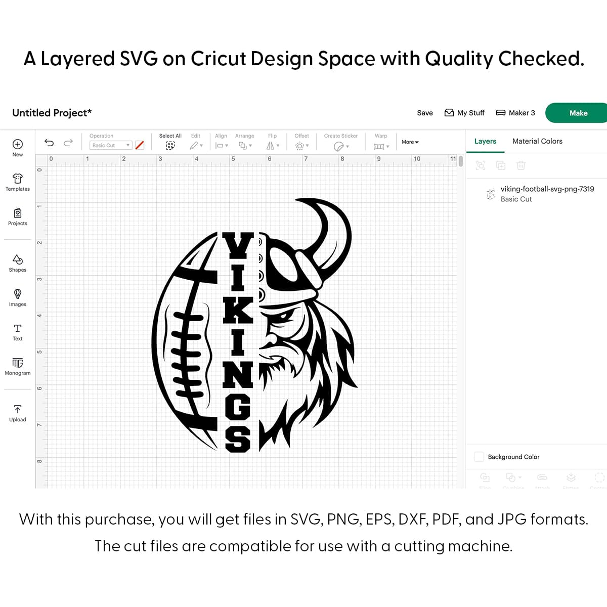 Viking Football Svg Png 7319 Cricut
