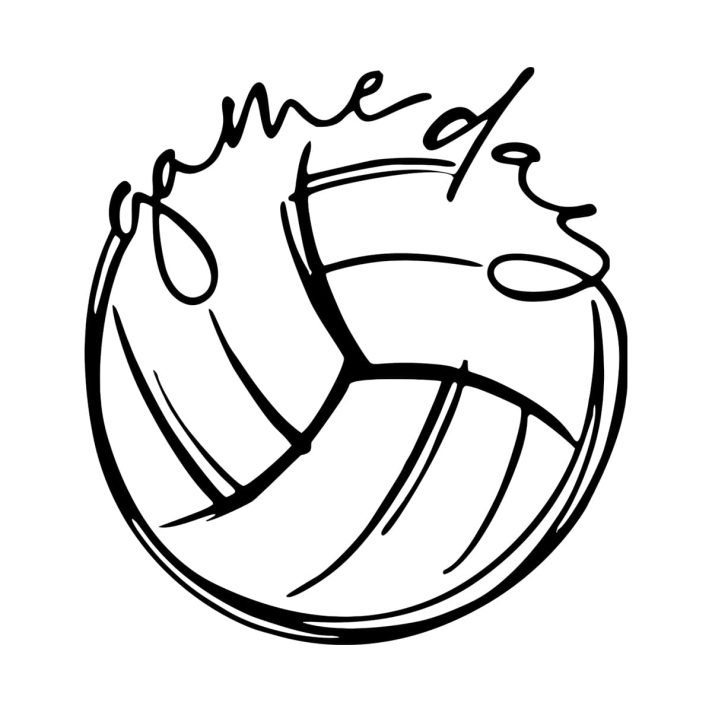 Volleyball Gameday Svg Png 7249 A