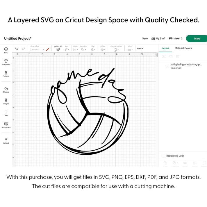Volleyball Gameday Svg Png 7249 Cricut