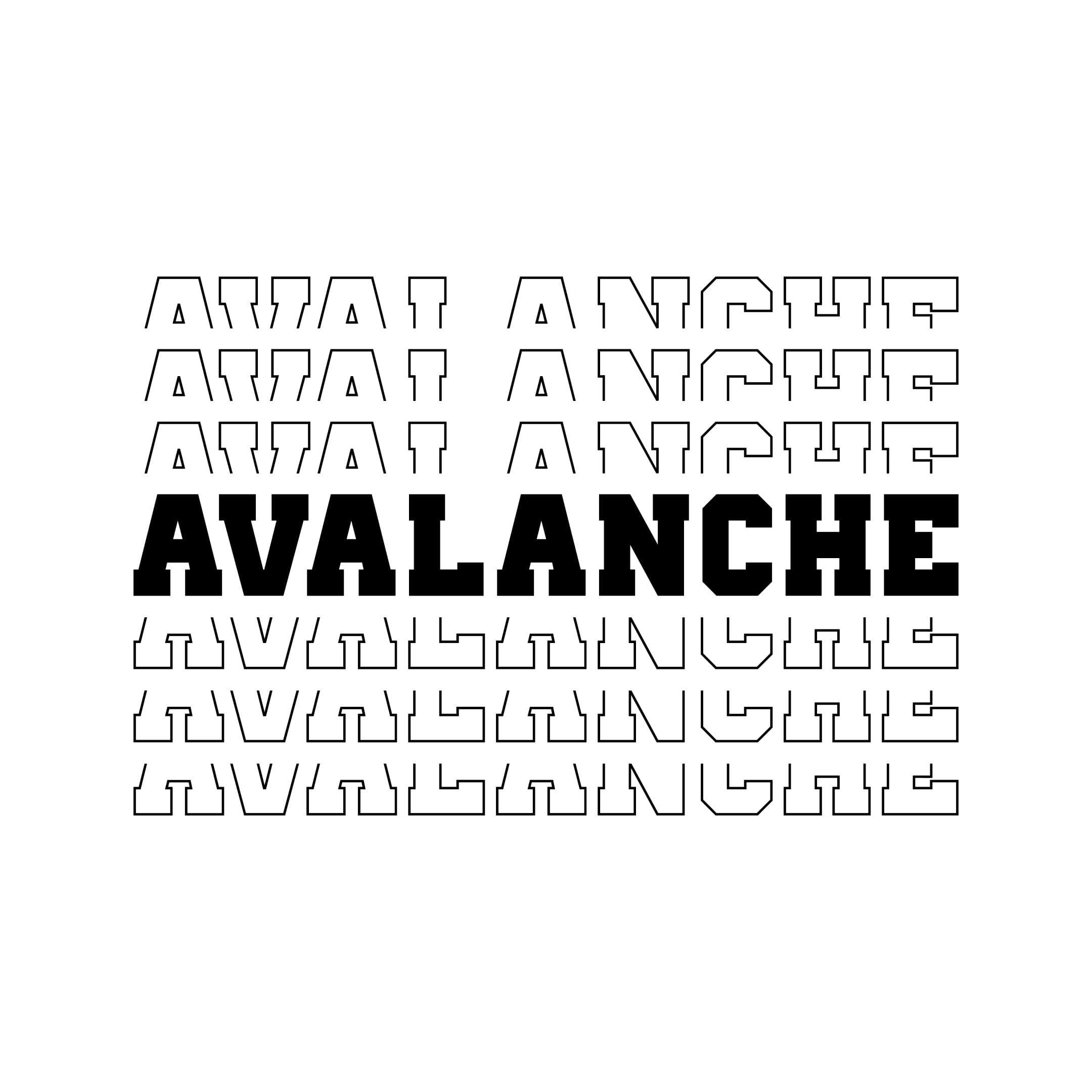 Avalanche Stacked Svg Png 7336 A