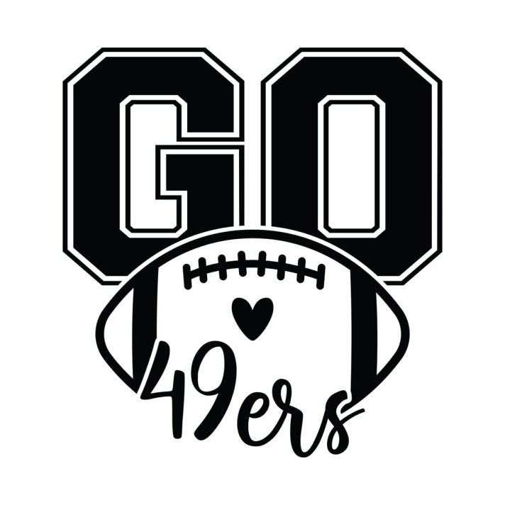 Go 49ers Football Svg Png 7347 A