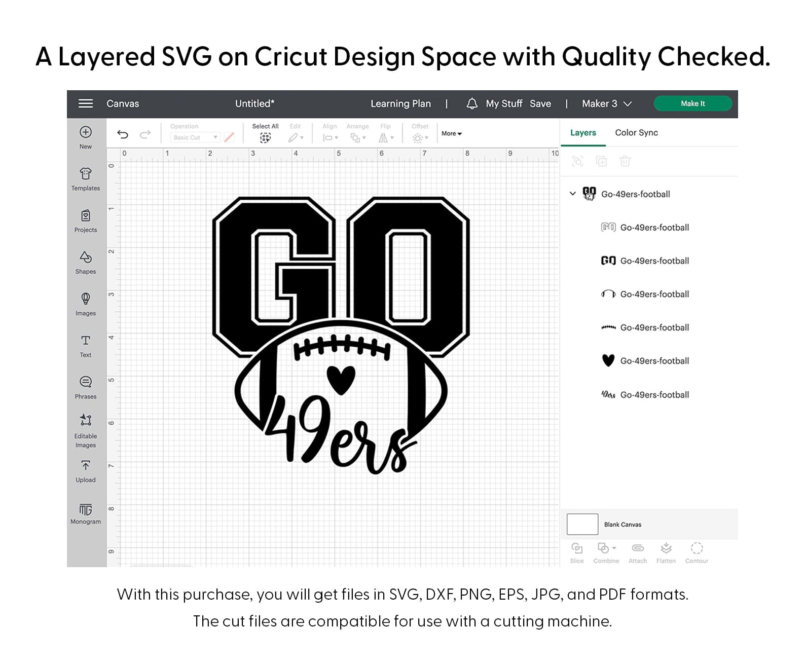 Go 49ers Football Svg Png 7347 Cricut