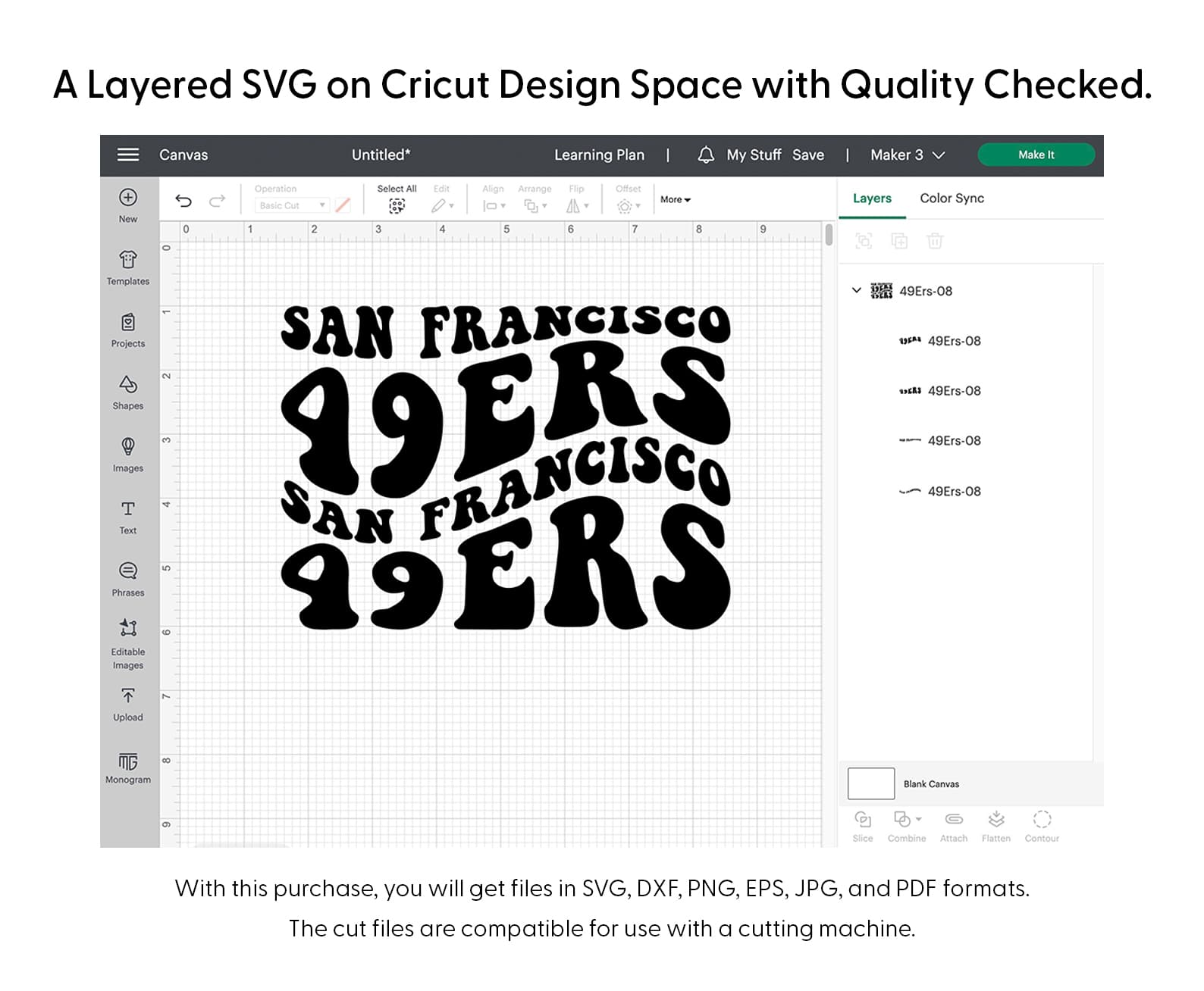 San Francisco 49ers Wavy Svg Png 7344 Cricut