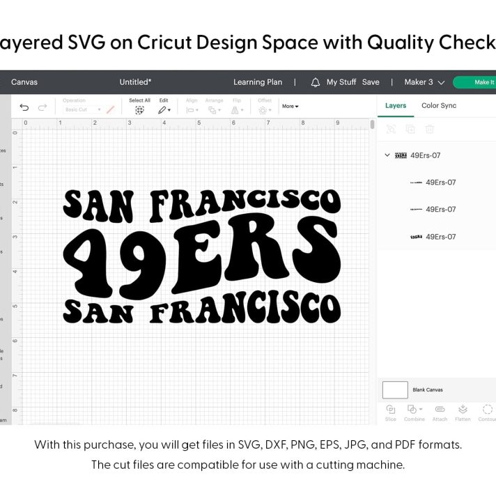 San Francisco 49ers Wavy Svg Png 7359 Cricut