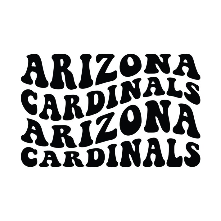 Arizona Cardinals Wavy Stacked Svg Png 7567 A