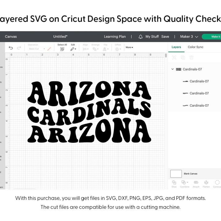 Arizona Cardinals Wavy Svg Png 7581 Cricut