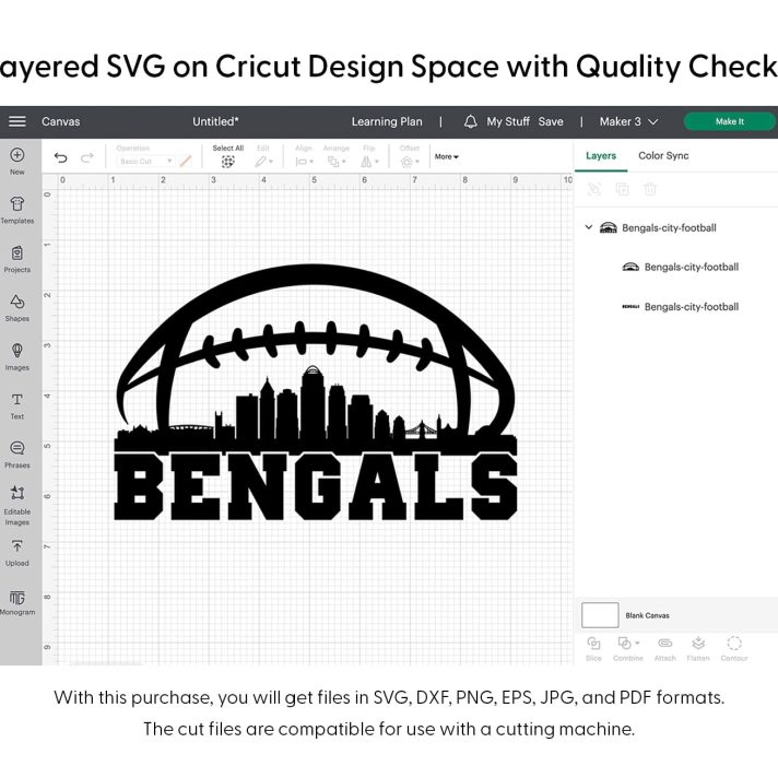 Bengals City Football Svg Png 7417 Cricut
