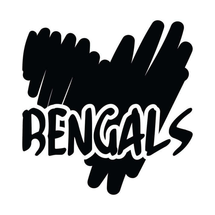 Bengals Heart Svg Png 7407 A
