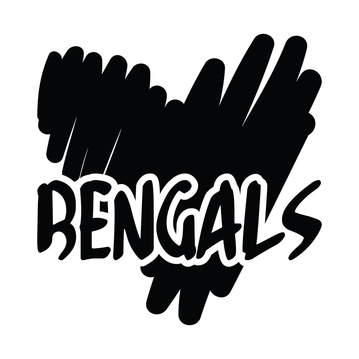 Bengals Heart Svg Png 7407 A