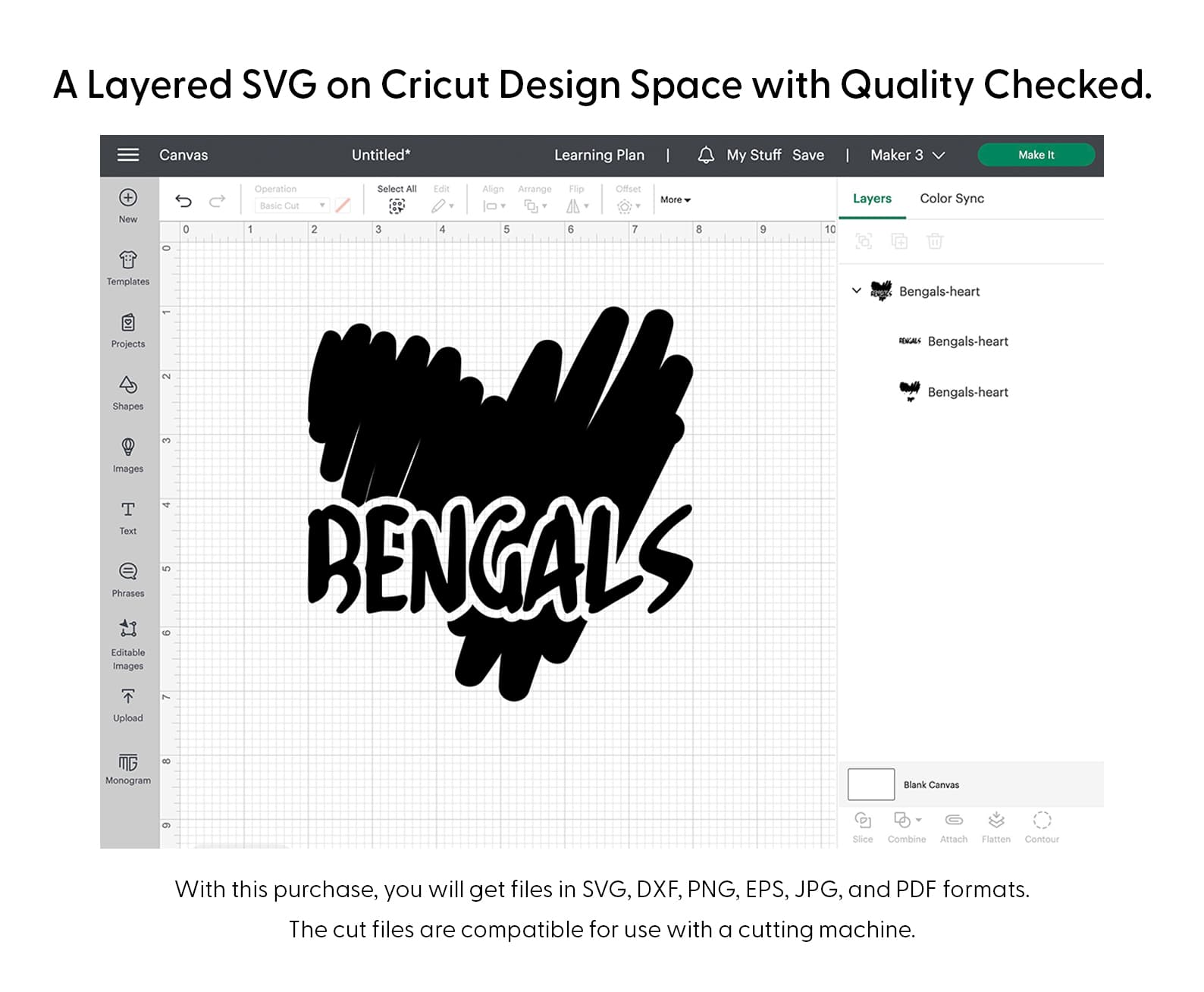 Bengals Heart Svg Png 7407 Cricut