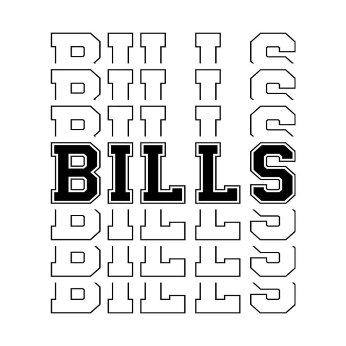 Bills Sport Stacked Svg Png 7463 A