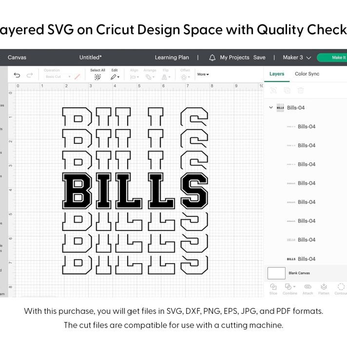 Bills Sport Stacked Svg Png 7463 Cricut