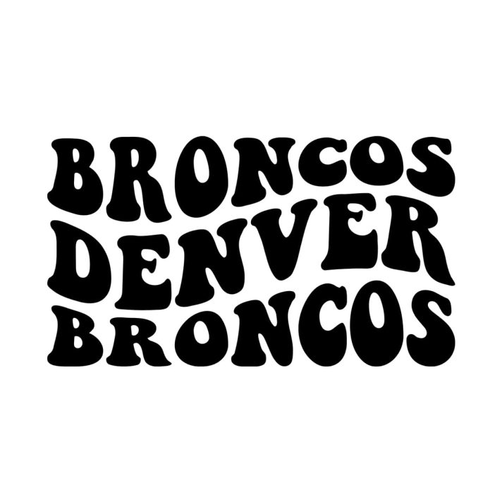 Broncos Denver Wavy Svg Png 7492 A