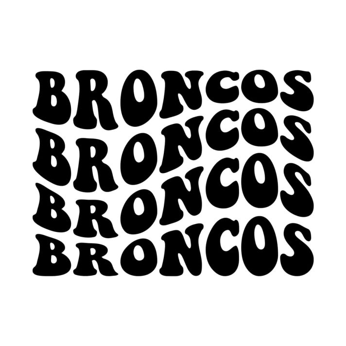 Broncos Wavy Stacked Svg Png 7495 A
