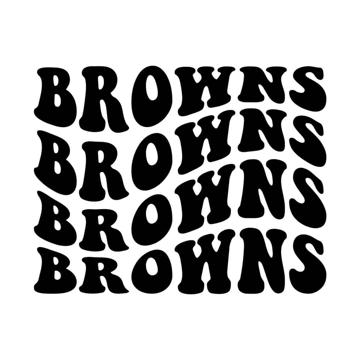 Browns Wavy Stacked Svg Png 7525 A