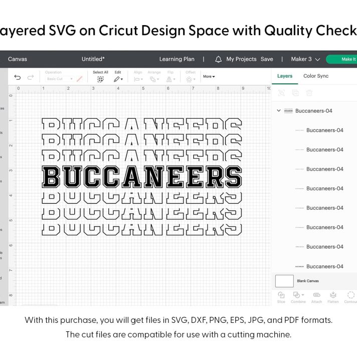 Buccaneers Sport Stacked Svg Png 7531 Cricut