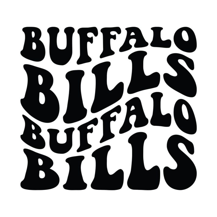 Buffalo Bills Wavy Stacked Svg Png 7444 A