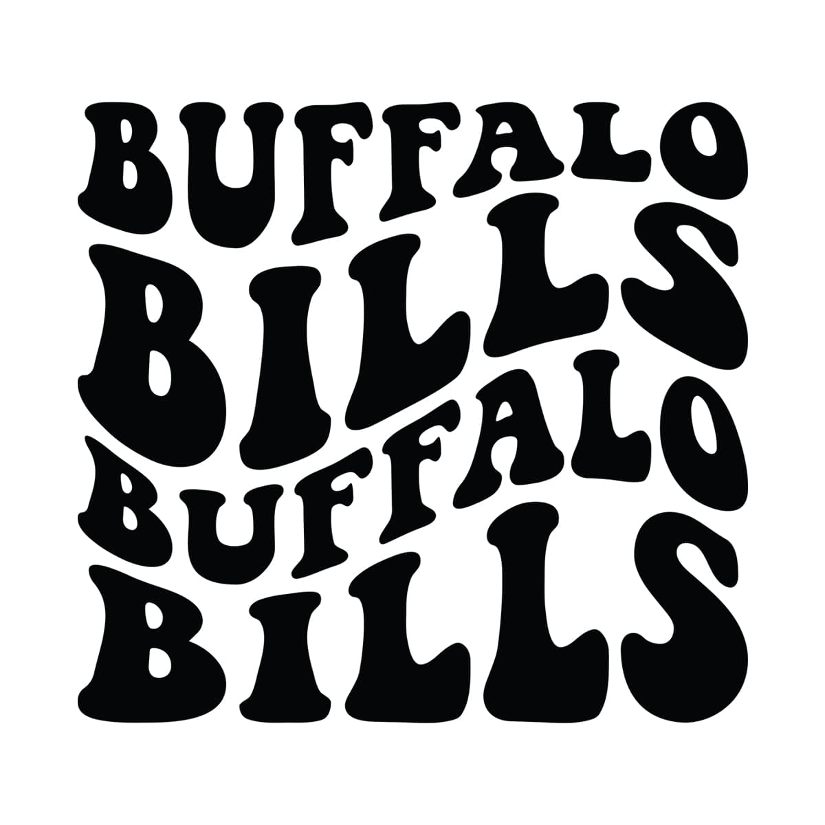 Buffalo Bills Wavy Stacked Svg Png 7444 A