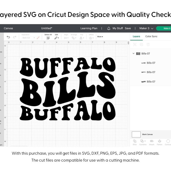 Buffalo Bills Wavy Svg Png 7453 Cricut
