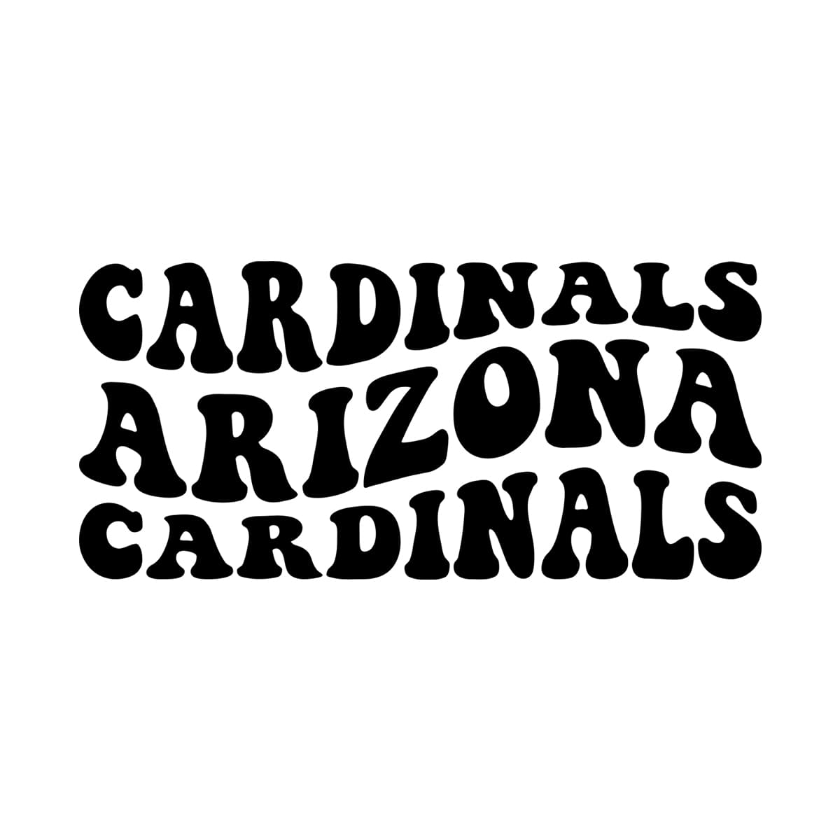 Cardinals Arizona Wavy Svg Png 7584 A