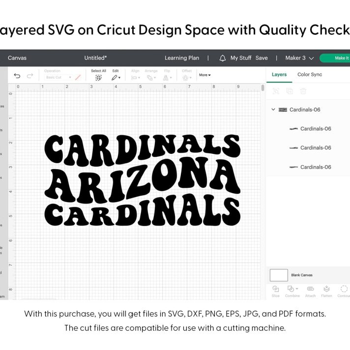 Cardinals Arizona Wavy Svg Png 7584 Cricut