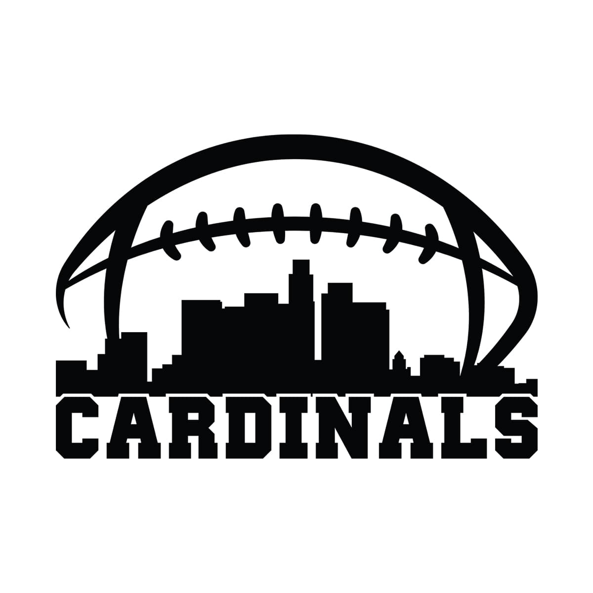 Cardinals City Football Svg Png 7575 A