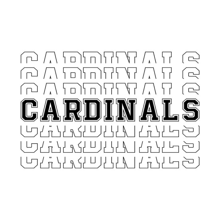 Cardinals Sport Stacked Svg Png 7590 A
