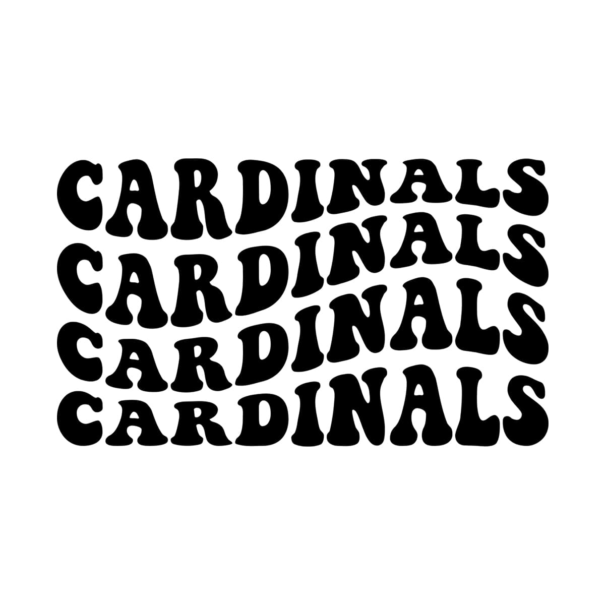 Cardinals Wavy Stacked Svg Png 7587 A