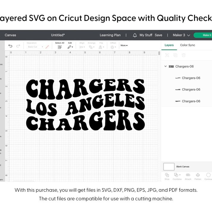 Chargers Los Angeles Wavy Svg Png 7614 Cricut