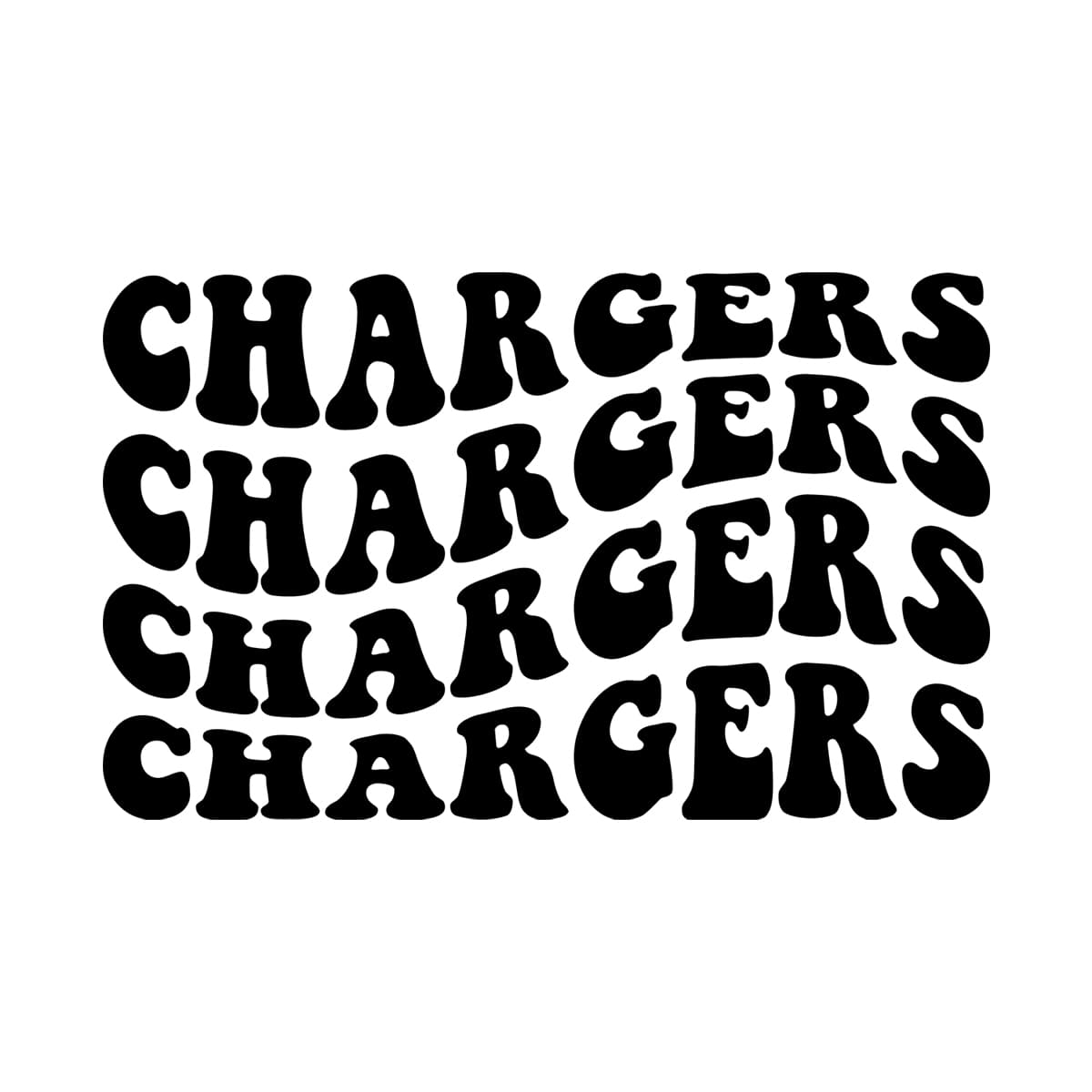 Chargers Wavy Svg Png 7617 A