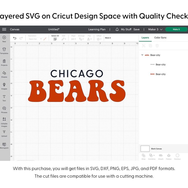 Chicago Bears Svg Png 7386 Cricut