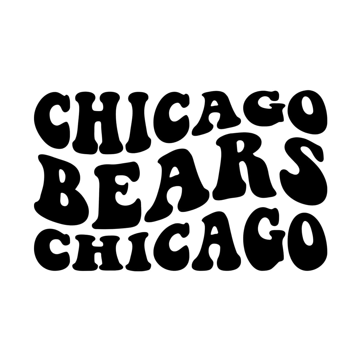 Chicago Bears Wavy Stacked Svg Png 7392 A