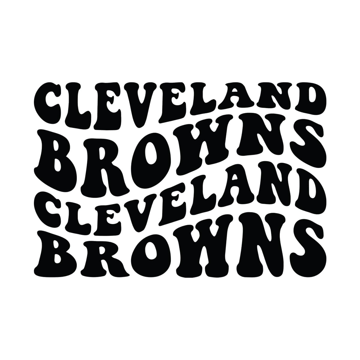 Cleveland Browns Wavy Stacked Svg Png 7504 A