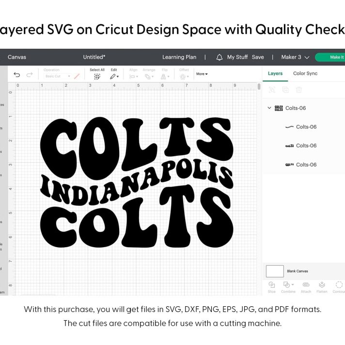 Colts Indianapolis Wavy Svg Png 7660 Cricut