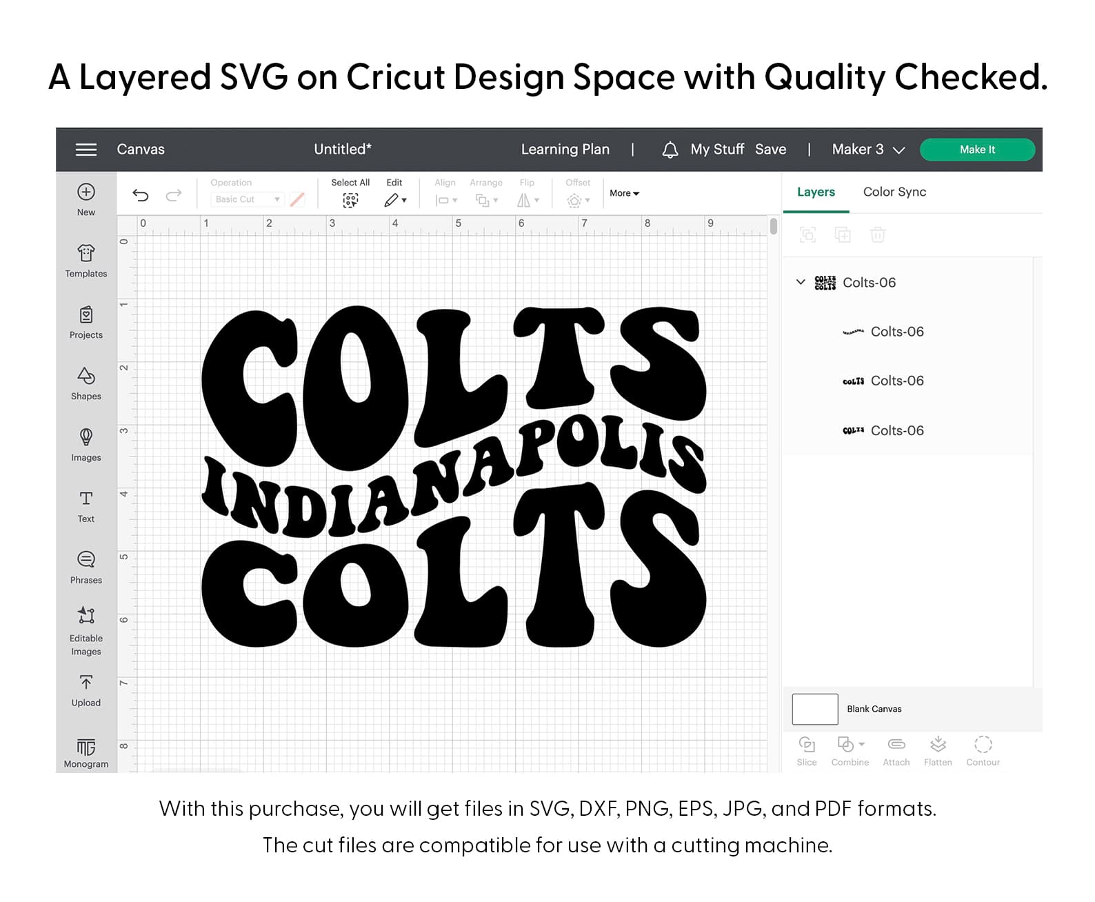 Colts Indianapolis Wavy Svg Png 7660 Cricut