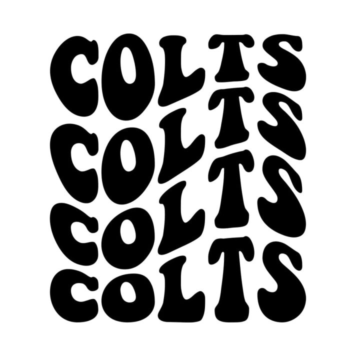 Colts Wavy Stacked Svg Png 7657 A