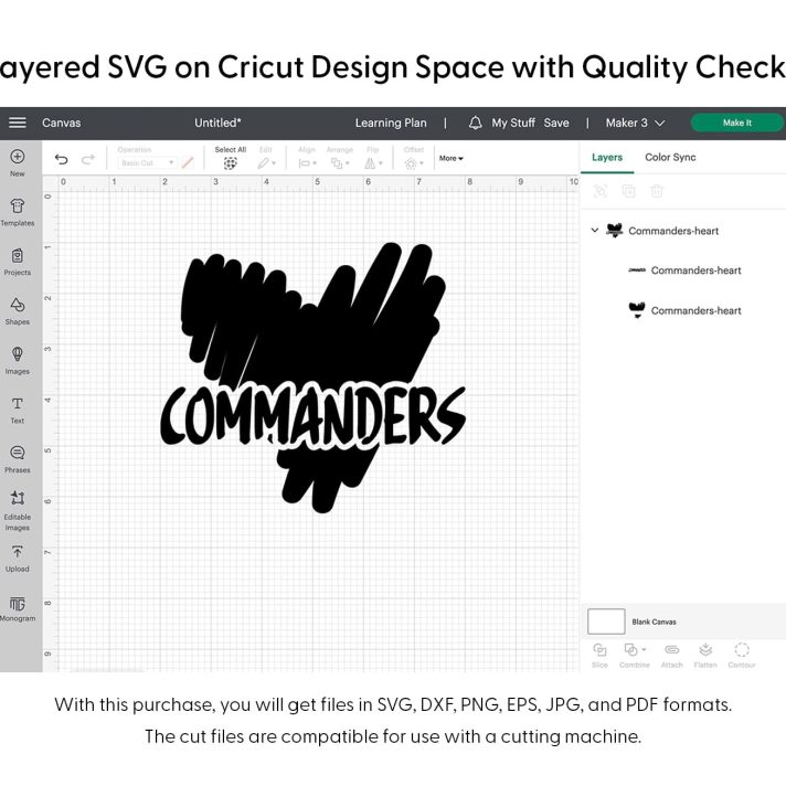 Commanders Heart Svg Png 7708 Cricut