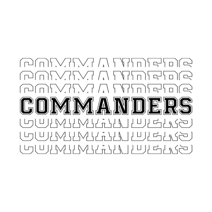 Commanders Sport Stacked Svg Png 7684 A
