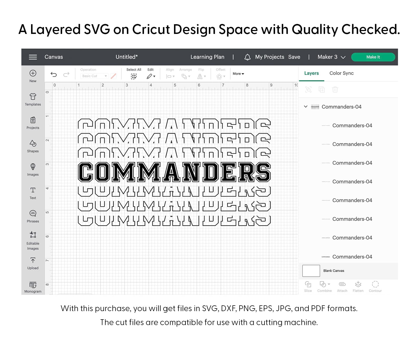 Commanders Sport Stacked Svg Png 7684 Cricut