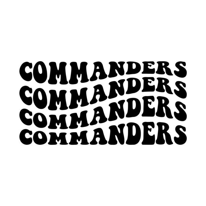 Commanders Wavy Stacked Svg Png 7687 A