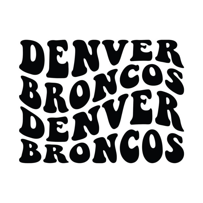 Denver Broncos Wavy Stacked Svg Png 7477 A