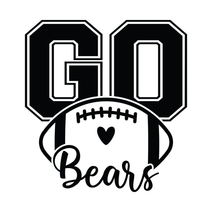 Go Bears Football Svg Png 7383 A