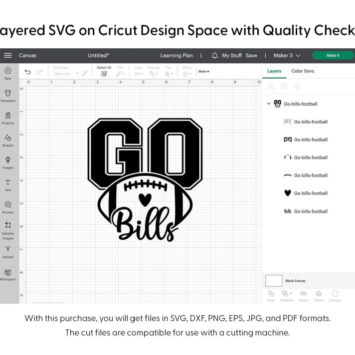 Go Bills Football Svg Png 7450 Cricut