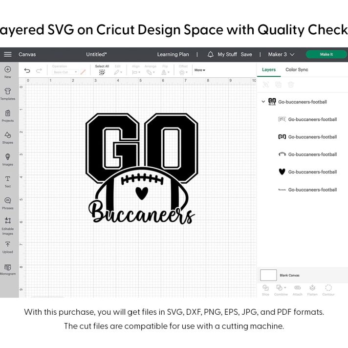 Go Buccaneers Football Svg Png 7549 Cricut