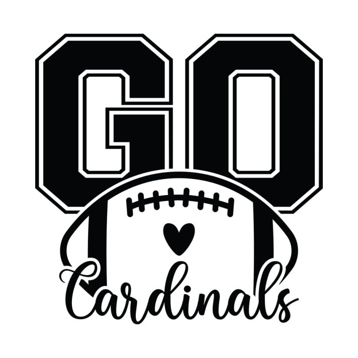 Go Cardinals Football Svg Png 7570 A