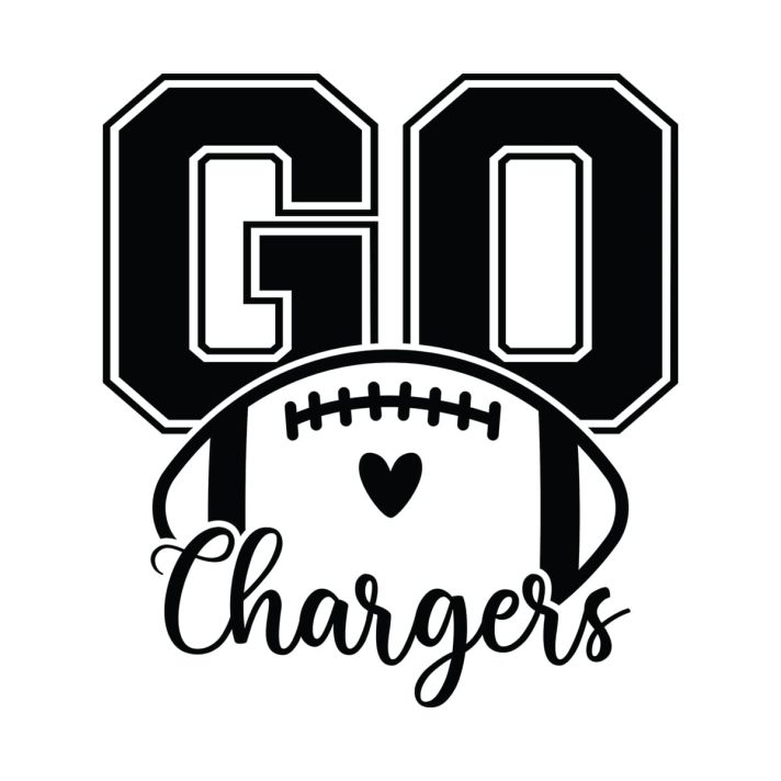 Go Chargers Football Svg Png 7602 A
